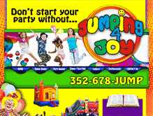 Tablet Screenshot of jumpingforjoyocala.com